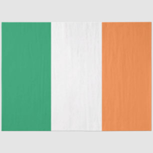 Papier Mousseline Drapeau irlandais (République d'Irlande) (ROI) (Ei