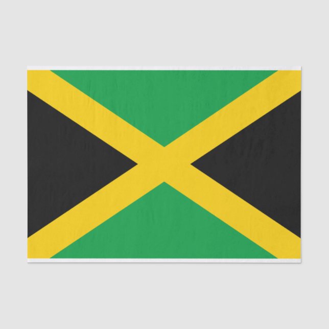 Papier Mousseline Drapeau jamaïcain (Recto)