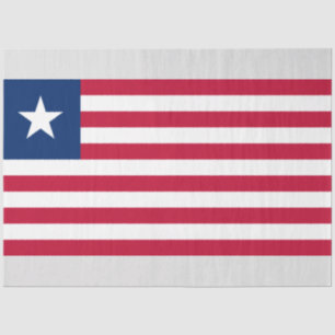 Papier Mousseline Drapeau libérien (Libéria)