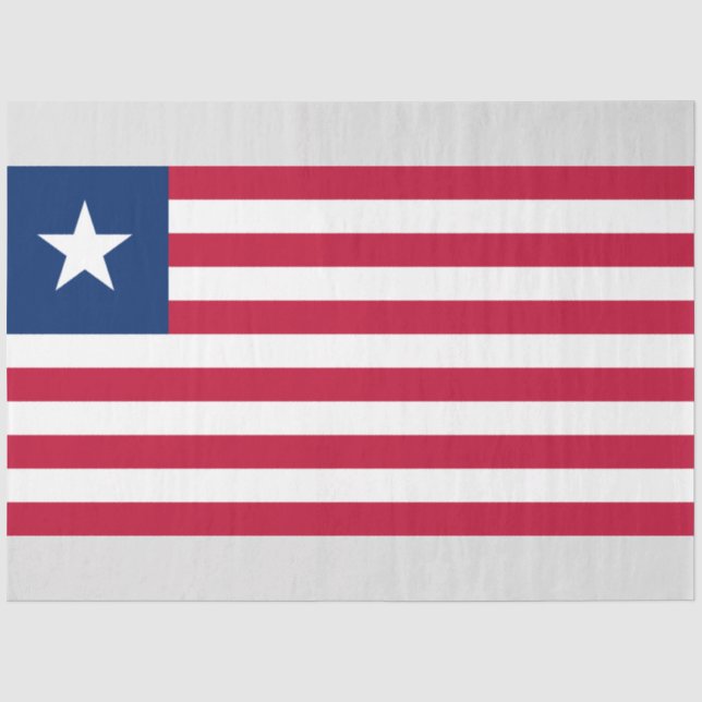 Papier Mousseline Drapeau libérien (Libéria) (Recto)
