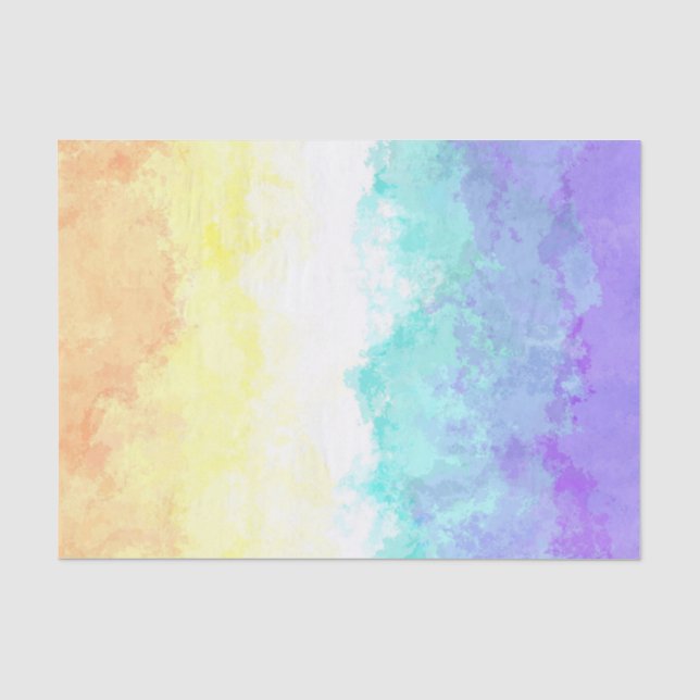 Papier Mousseline Drapeau marbré Tourbillonnant Boho Abstrait Gender (Recto)