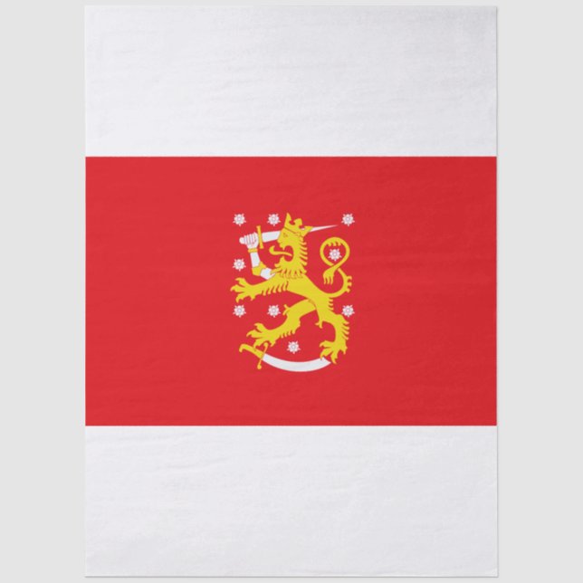 Papier Mousseline Drapeau médiéval de Finlande (Recto)