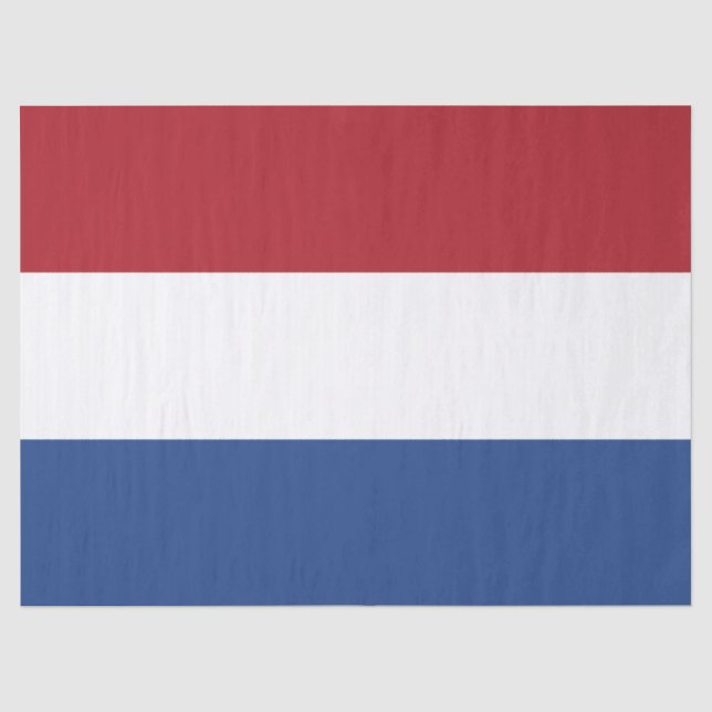 Papier Mousseline Drapeau néerlandais (Recto)