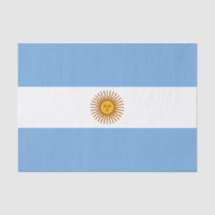 Papier Mousseline Drapeau Patriotique Argentin