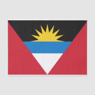 Papier Mousseline Drapeau patriotique d'Antigua-et-Barbuda