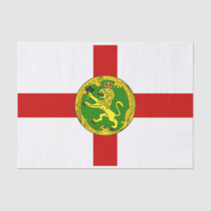 Papier Mousseline Drapeau patriotique d'Aurigny