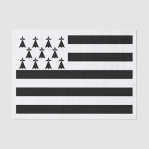 Papier Mousseline Drapeau patriotique de Bretagne