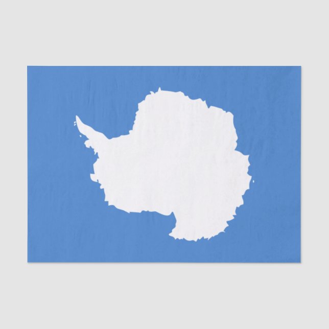 Papier Mousseline Drapeau patriotique de l'Antarctique (Recto)