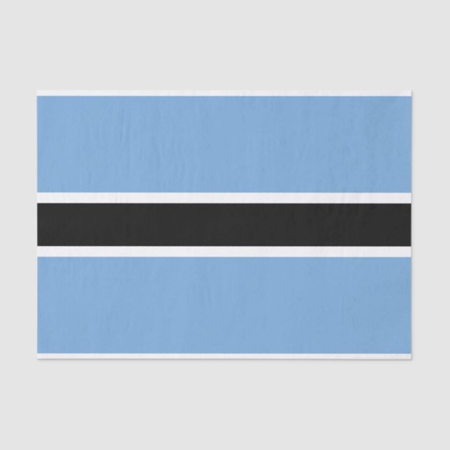Papier Mousseline Drapeau patriotique du Botswana (Recto)