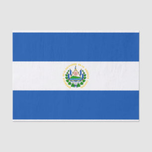Papier Mousseline Drapeau patriotique El Salvador