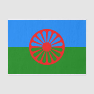 Papier Mousseline Drapeau romani