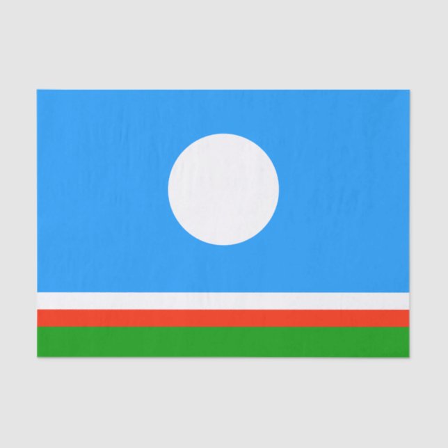 Papier Mousseline Drapeau Sakha (Recto)