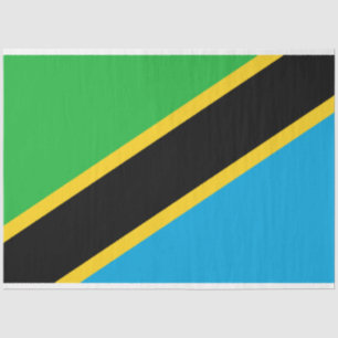 Papier Mousseline Drapeau tanzanien