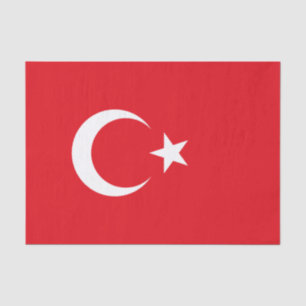 Papier Mousseline Drapeau turc (Turquie)