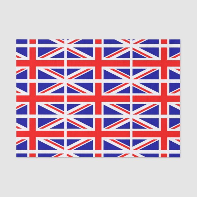 Papier Mousseline Drapeau Union Jack (Recto)