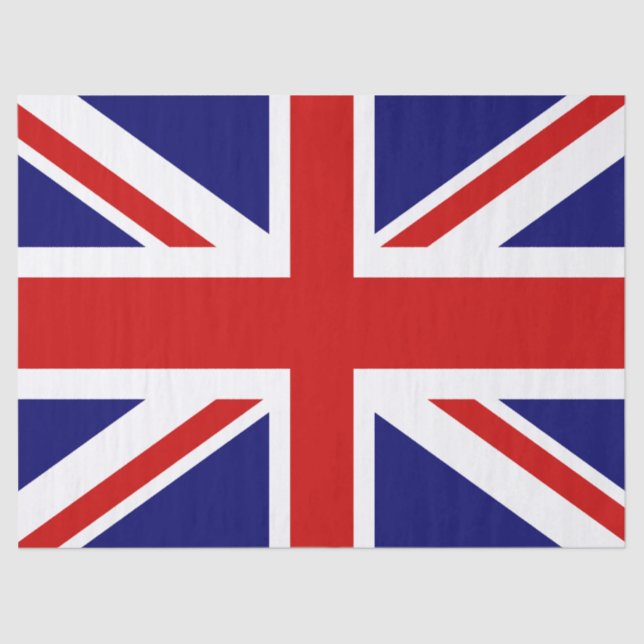 Papier Mousseline Drapeau Union Jack du Royaume-Uni (Recto)