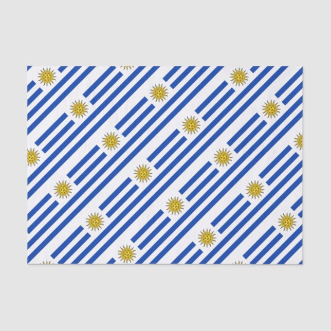 Papier Mousseline Drapeau uruguayen Banda Oriental (Recto)
