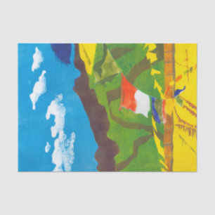 Papier Mousseline Drapeaux de prière II