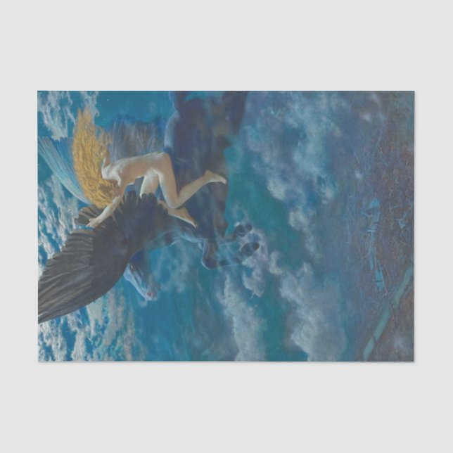 Papier Mousseline Dream Idyll (A Valkyrie) par Edward Robert Hughes (Recto)