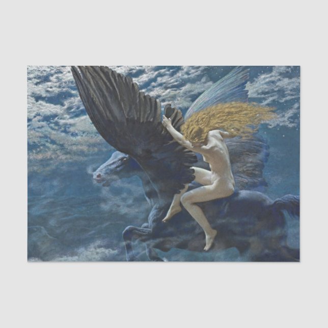 Papier Mousseline « Dream Idyll - Une Walkyrie » par Edward Robert H (Recto)