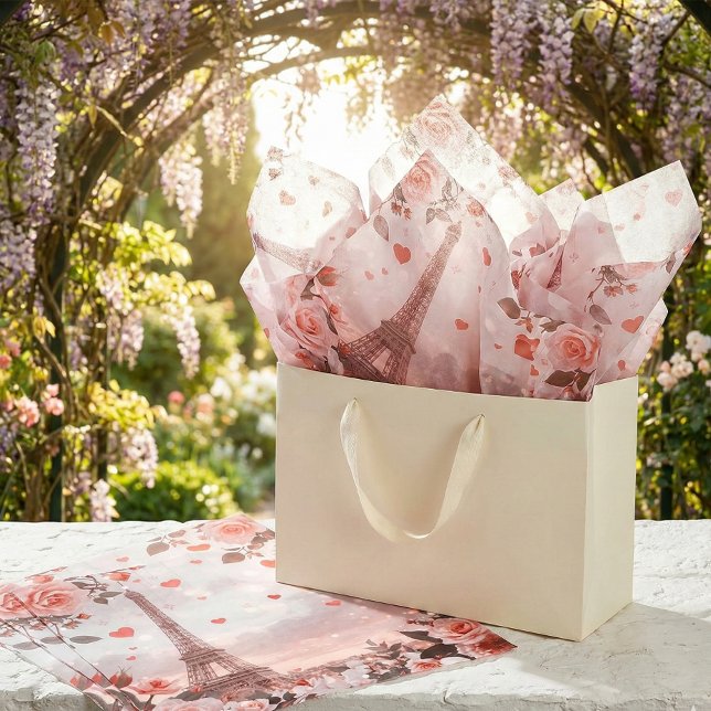 Papier Mousseline Dreamy Paris Romance: Eiffel Tower (Créateur téléchargé)