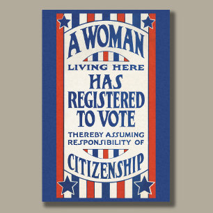 Papier Mousseline Droits de vote des femmes vintages Réimprimer la p