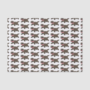 Papier Mousseline Drôle animal avide de carcajou