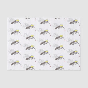 Papier Mousseline Drôle dessin d'insecte moustique