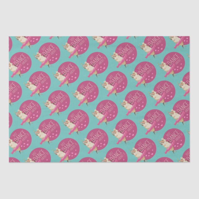 Papier Mousseline Drôle Message - Juste Danse À Propos 1 (Recto)