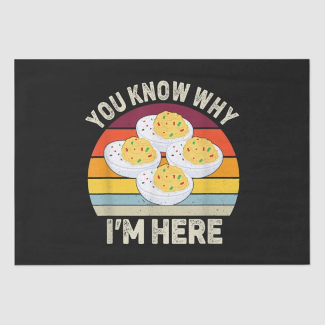 Papier Mousseline Drôle Thanksgiving OEufs Dévilés Vous savez pourqu (Recto)