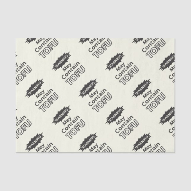 Papier Mousseline Drôle Tofu thème Tissu Papier (Recto)
