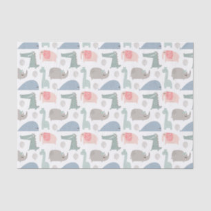 Papier Mousseline Drôle Visage mignon Doodle Motif animal