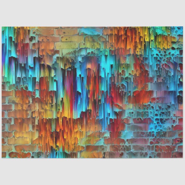 Papier Mousseline Drop Color Wall Art Dream Tissu Paper (Recto)