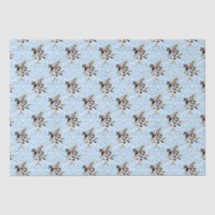 Papier Mousseline Dusty Blue & Pink Alice in Wonderland Baby shower