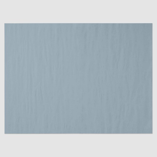 Papier Mousseline Dusty Cornflower Bleu Couleur solide (Recto)