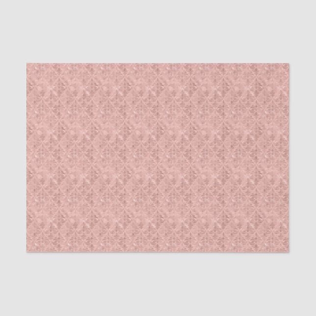 Papier Mousseline Dusty rose Victorian Style Damask Luxury Decoupage (Recto)