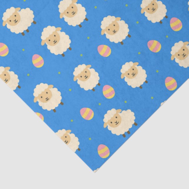 Papier Mousseline Easter Sheep & Eggs  (Détail)