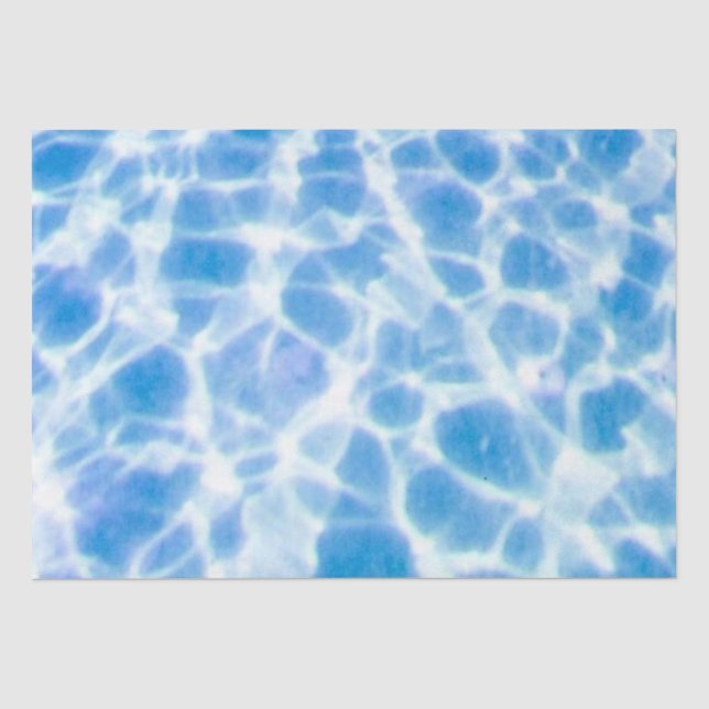 Papier Mousseline Eau bleue (Recto)