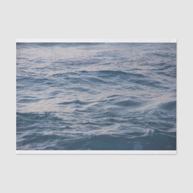 Papier Mousseline Eau de mer de près (Recto)