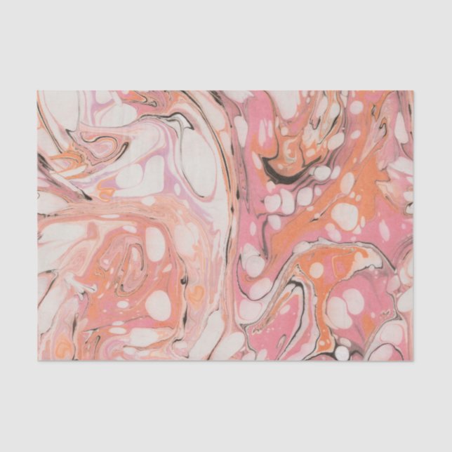 Papier Mousseline Ebru (marbre d'eau) (Recto)