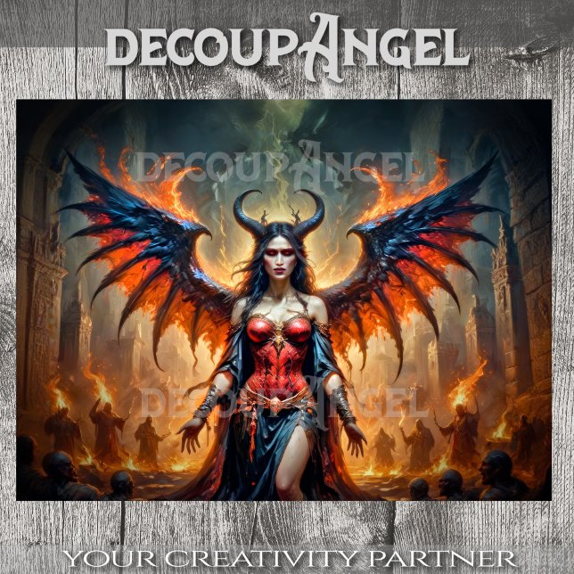 Papier Mousseline Échos de la Lilith Decoupage (Créateur téléchargé)