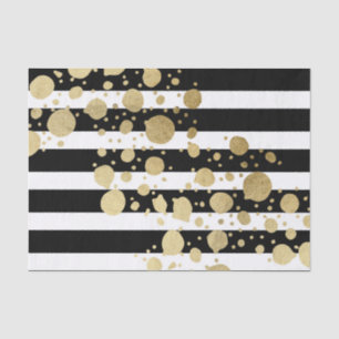 Papier Mousseline Éclaboussure de peinture d'or de Faux sur les
