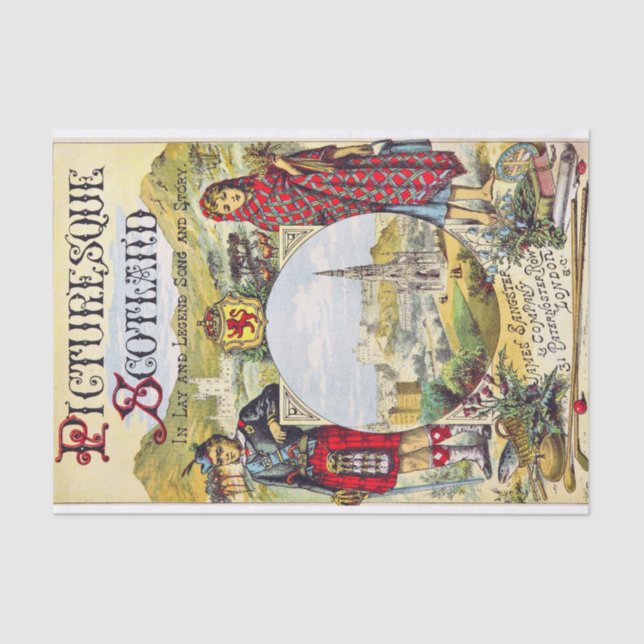 Papier Mousseline Ecosse pittoresque (Recto)