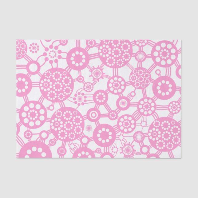 Papier Mousseline Écosystème - rose (Recto)