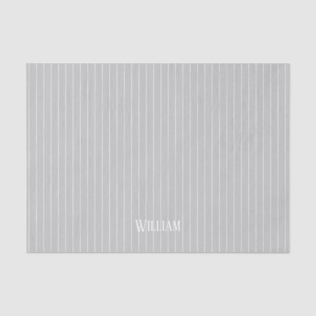 Papier Mousseline Écrans gris clair personnalisés (Recto)