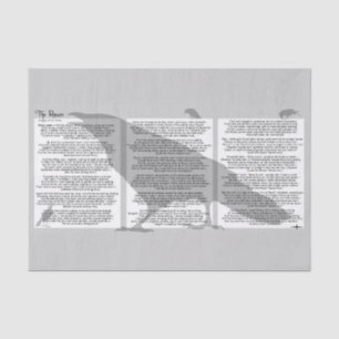 Papier Mousseline Edgar Allan Poe Le Corbeau