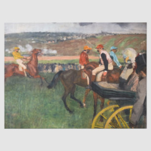 Papier Mousseline Edgar Degas - Aux courses