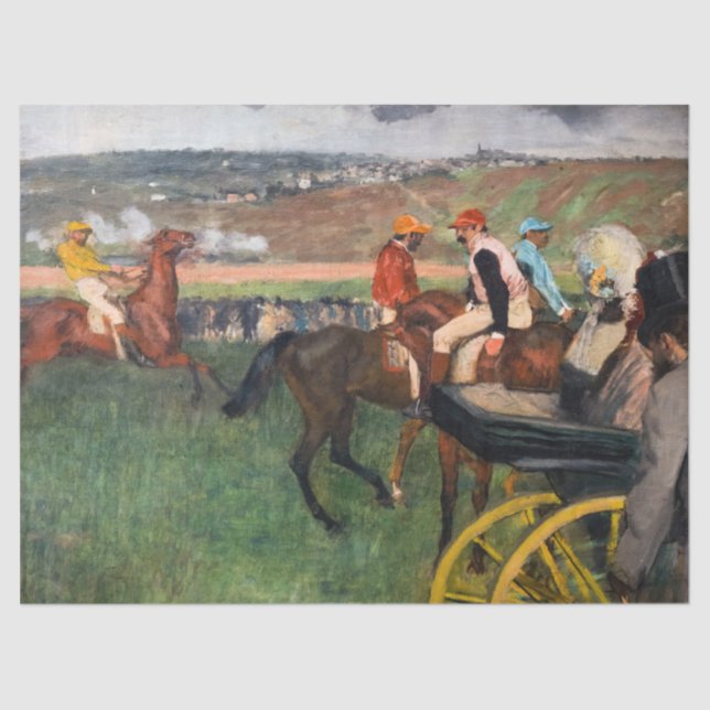 Papier Mousseline Edgar Degas - Aux courses (Recto)