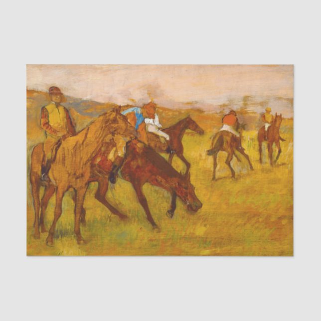 Papier Mousseline Edgar Degas avant la course (Recto)