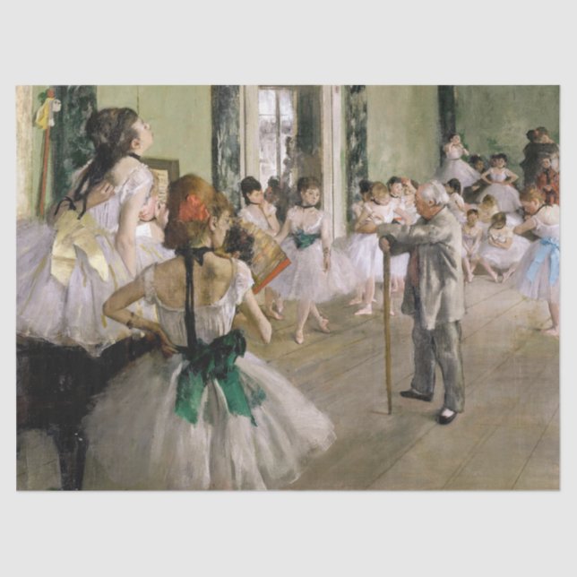 Papier Mousseline Edgar Degas - Classe Danse (Recto)